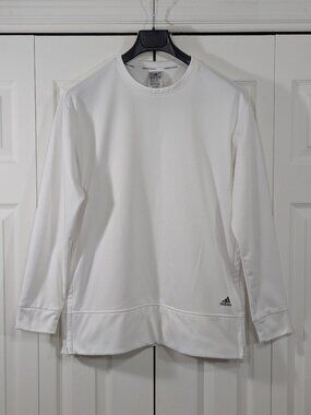 Adidas Aeroready Training White Crewneck Sweatshirt